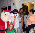 Snowman and Santa visit Lower Broughton